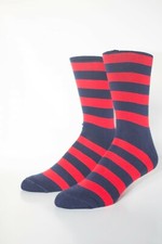  MyUglySock - Limited custom Tiger Striped socks RED BLUE