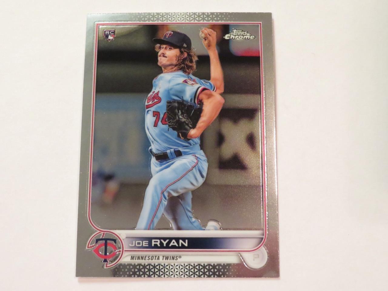 2022 Topps Chrome Baseball Joe Ryan Base Rookie Card #48 Twins NM-MINT!