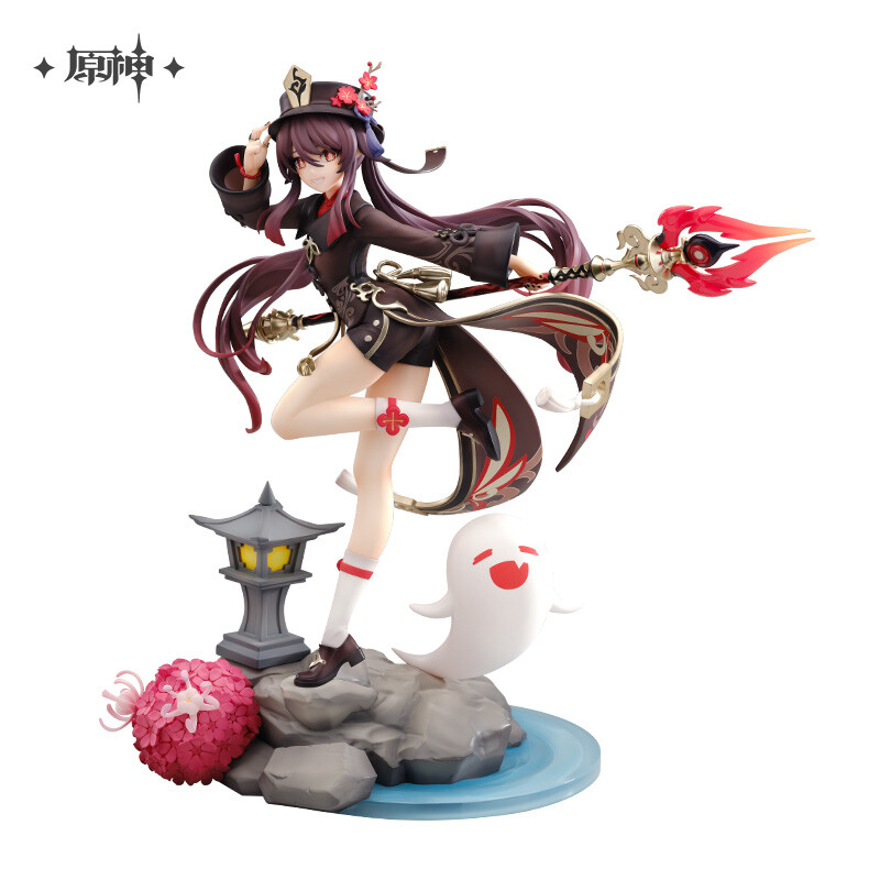 Figurine Genshin Impact Hu Tao PVC 25cm - Statue Anime Collectible, Décoration Bureau Et Cadeau