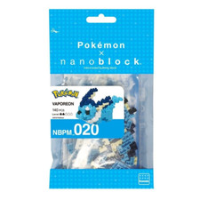 Vaporeon - Pokemon Nanoblock Kit - Building Blocks Toy - English - Kawada - NBPM