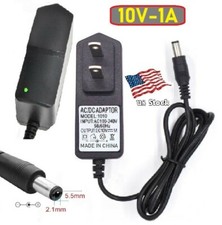10V 1A AC/DC Adapter Power Supply for Home Electrics with 5.5x2.1mm DC Plug