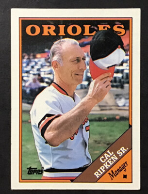 1988 Topps #444 Cal Ripken Sr. MG ERROR two copyrights & Comma Free Shipping