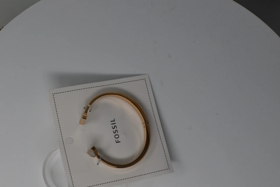 Brazalete abierto Fossil oro rosa acero inoxidable JOF00723791 Foto 4 de 4