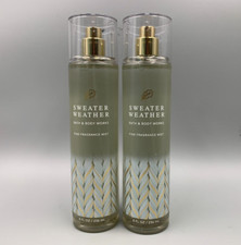 Bath  Body Works Sweater Weather Fine Fragrance Mist Full Size 8 oz S/2 610B