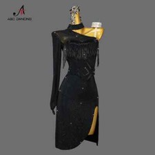 Latin Dance Professional Clothes Sexy Women Party Ballroom Dress Samba Wear