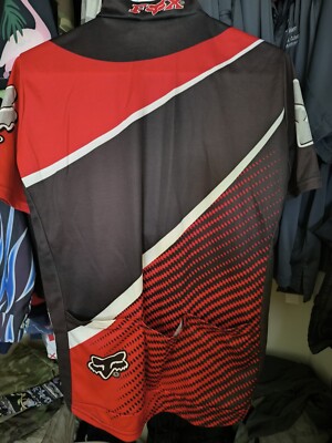 【1996年製】FOX RACING モトクロス シャツ サイズL ビンテージ Vintage 90s fox racing motocross cycling 1996 half zip small