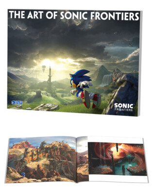 Sonic Frontier Limited Edition Art Book The Art of  Sonic Frontiers Japanese