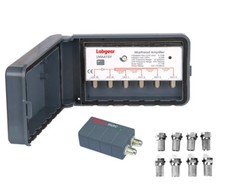 4 Way TV Aerial Masthead amplifier booster Variable KIT415RV with PSU Labgear