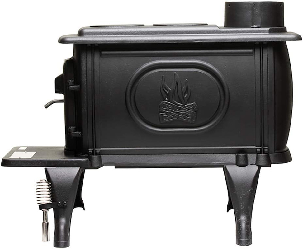 Cast Iron Wood Burning Stove 54K BTU Garage Log Cabins 900 Sq Ft Clean  Heating | eBay