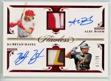 2021 Flawless Ke'Bryan Hayes Alec Bohm Rookie Logo Jersey Patch Auto /20 RC SSP