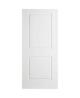 30 x 80 in. 1-3/8 in. Thick 2-Panel Hollow Core Slab Door (Primed White ...