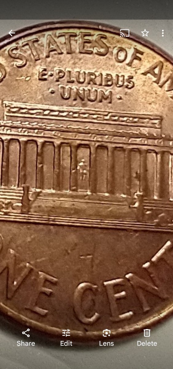2004 Lincoln Memorial Penny Doubled Die Reverse Error DDR FS