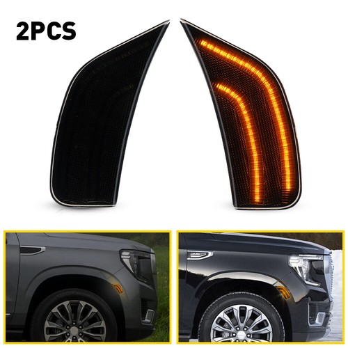 Amber LED Side Marker Lights For 2021-2023 GMC YUSon XL Chevrolet Tahoe Cadillac