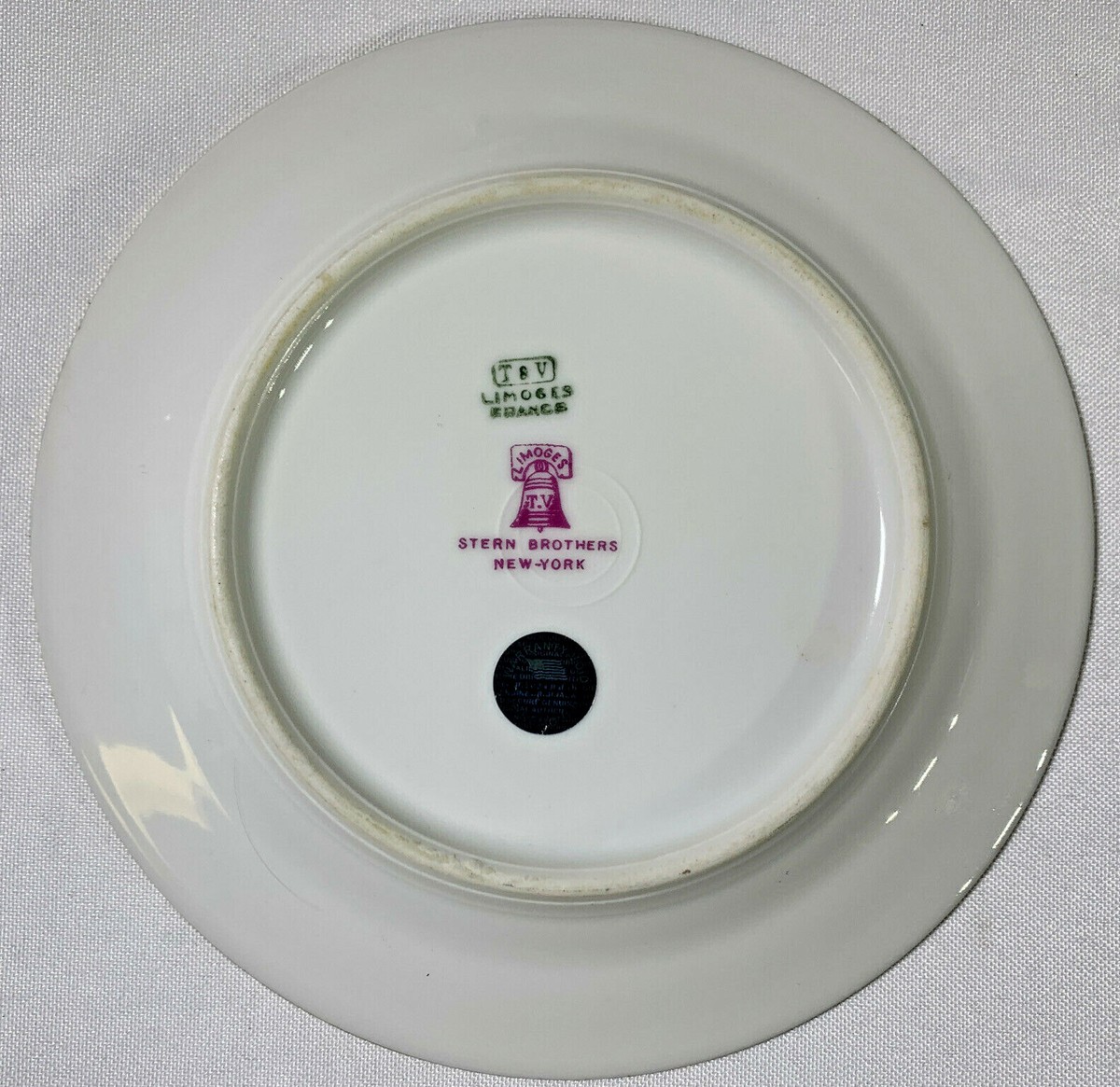 STERN BROTHERS NEW YORK Limoges Plates France | eBay