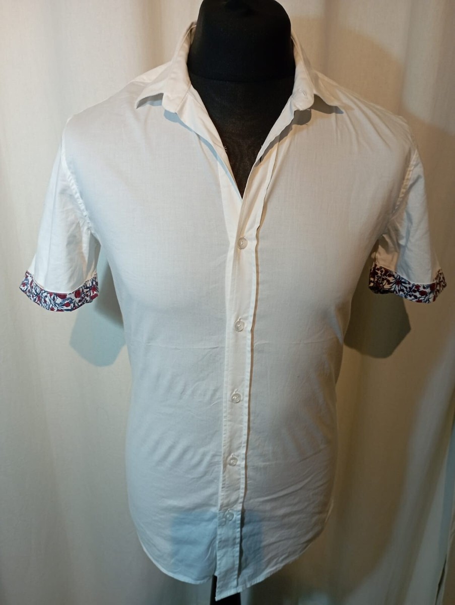 Topman Strech Skinny Fit Shirt Small F UK