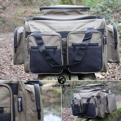 LIDSTERS Green Carp Friedfischangeln Tackle Bag Reisetasche LARGE MULTI POCKET