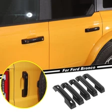 For 21-24 Ford Bronco Gloss Black Exterior Door Handle&Tailgate Cover Trim Decor