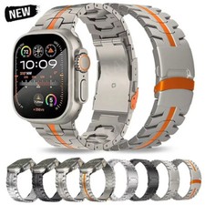 Titanium Metal Strap iWatch Band For Apple Watch Series 10 9 8 7 6 SE Ultra 2 1