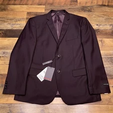 Azar Man Slim Fit Suit Jacket 40 Short Chicolate Brown New