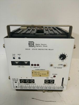 GUARANTEED! BASLER ELECTRIC SOLID STATE PROTECTIVE RELAY BE1-51/G1E-Z1P-B1E0F