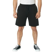 Men's Black Sweat Shorts Poly Cotton Lounging Shorts