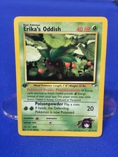 Pokémon Erika's Oddish 1st Edition Gym Heroes Uncommon 47/132 40 HP Basic on eBay