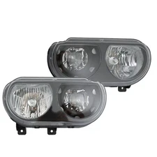 Left&Right Side For 2008-2011 2012 2013 2014 Dodge Challenger Halogen Headlights