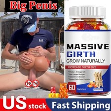 Male Enhancement Gummies Booster  Thicker Last Longer Stronger Bigger 60 Gummy