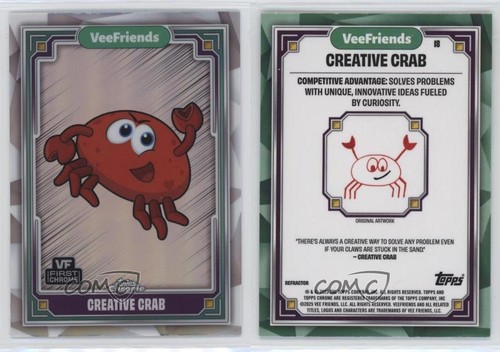 2025 Topps Chrome VeeFriends Refractor Creative Crab #18 11vc - 第 3/3 張圖片