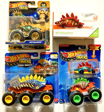   Hot Wheels  MOTOSAURUS  Lot Of 4  MONSTER TRUCKS-BIG RIGS-id-BONUS  NEW  