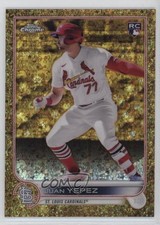 2022 Gilded Collection Gold Etch Mini-Diamond Refractor 32/50 Juan Yepez #41 0t2