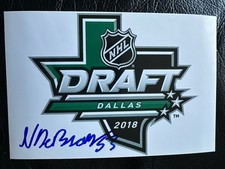 Noah Dobson  Signed 2018 NHL Draft  4x6  Photograph #2