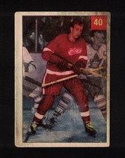 1954-55 GLEN SKOV #40 Parkhurst * Detroit Red Wings Star Vintage NHL Hockey Card