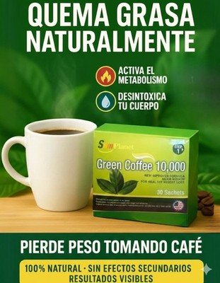 Slim Green Coffee 4-in-1 Energy Vitality Supplement 30 sobres new 100% original 