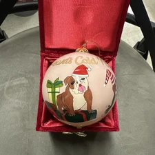 Li Bien Pier 1 Dogs Warm Hearts Cold Noses 2022 Glass Christmas Ornament Box