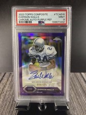 2023 Composite Topps Chrome Purple Refractor /175 Everson Walls Auto- COWBOYS