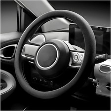 Car Steering Wheel Cover 13 To 14 Inches Non-slip Soft Silicone Color Black Car Steering Wheel Cover 13 To 14 Inches Non-slip Soft Silicone Color Black