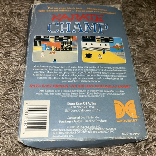 Karate Champ (Nintendo Entertainment System, 1986) Tested - CIB W/ Manual - Picture 3 of 8