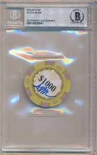 ALEXA BLISS WWE SIGNED AUTOGRAPH LAS VEGAS POKER CHIP BGS AUTHENTIC AUTO BAS SP