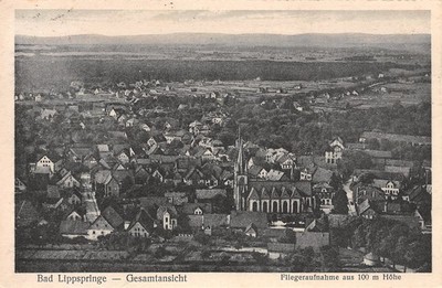 418341) Postcard general view Bad Lippspringe Krs. Paderborn expired 1932