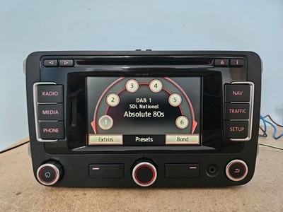 VW RNS 315 DAB SAT NAV CAR RADIO STEREO CD PLAYER HEAD UNIT GOLF PASSAT CADDY