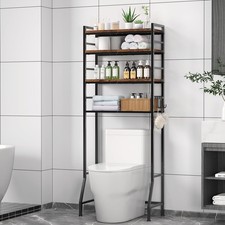 Over The Toilet Storage Rack,4-Tier Over Toilet Bathroom Organizer with Adjus...