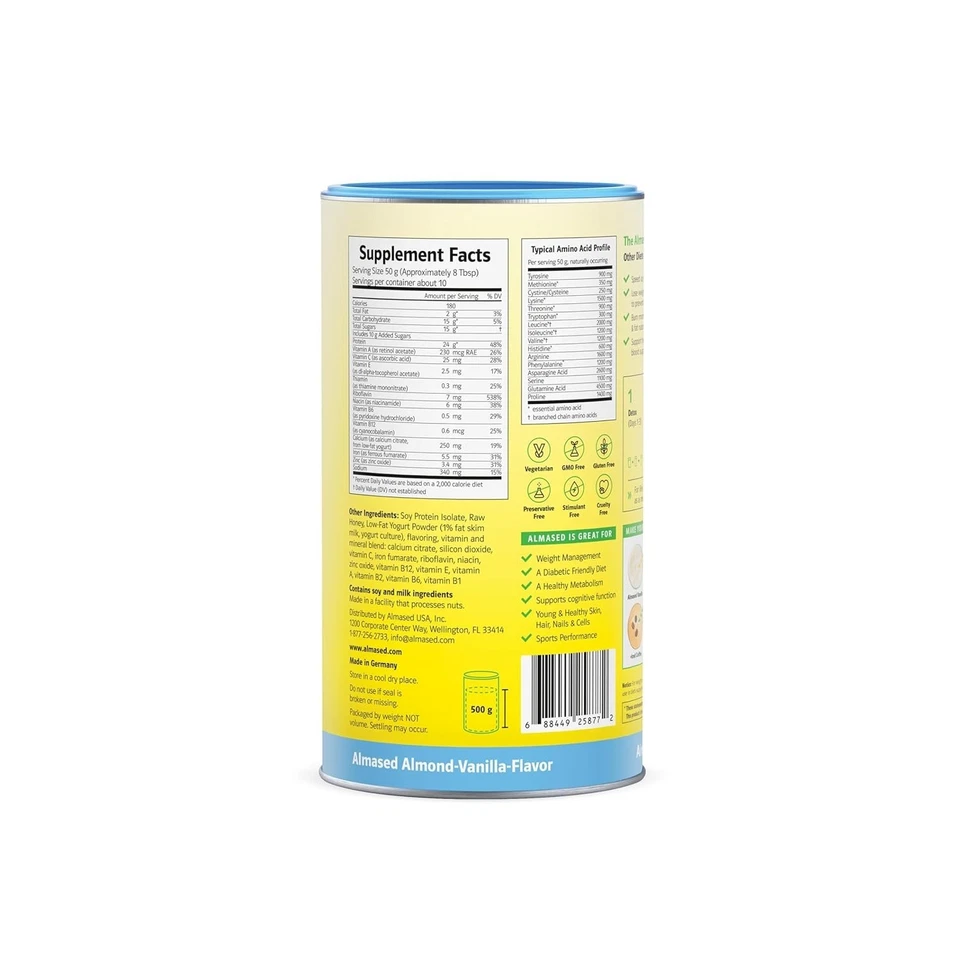 Almased - Suplemento de control de peso y salud metabólica - 17,6 oz Foto 3 de 4