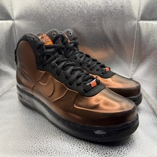 Scarpe da uomo Nike Air Force 1 Foamposite BHM Copper Black taglia 9,5 586583-800