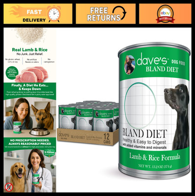 Sensitive Stomach Dog Food - Lamb & Rice, Limited Ingredient, Gluten Free, 12 Pa