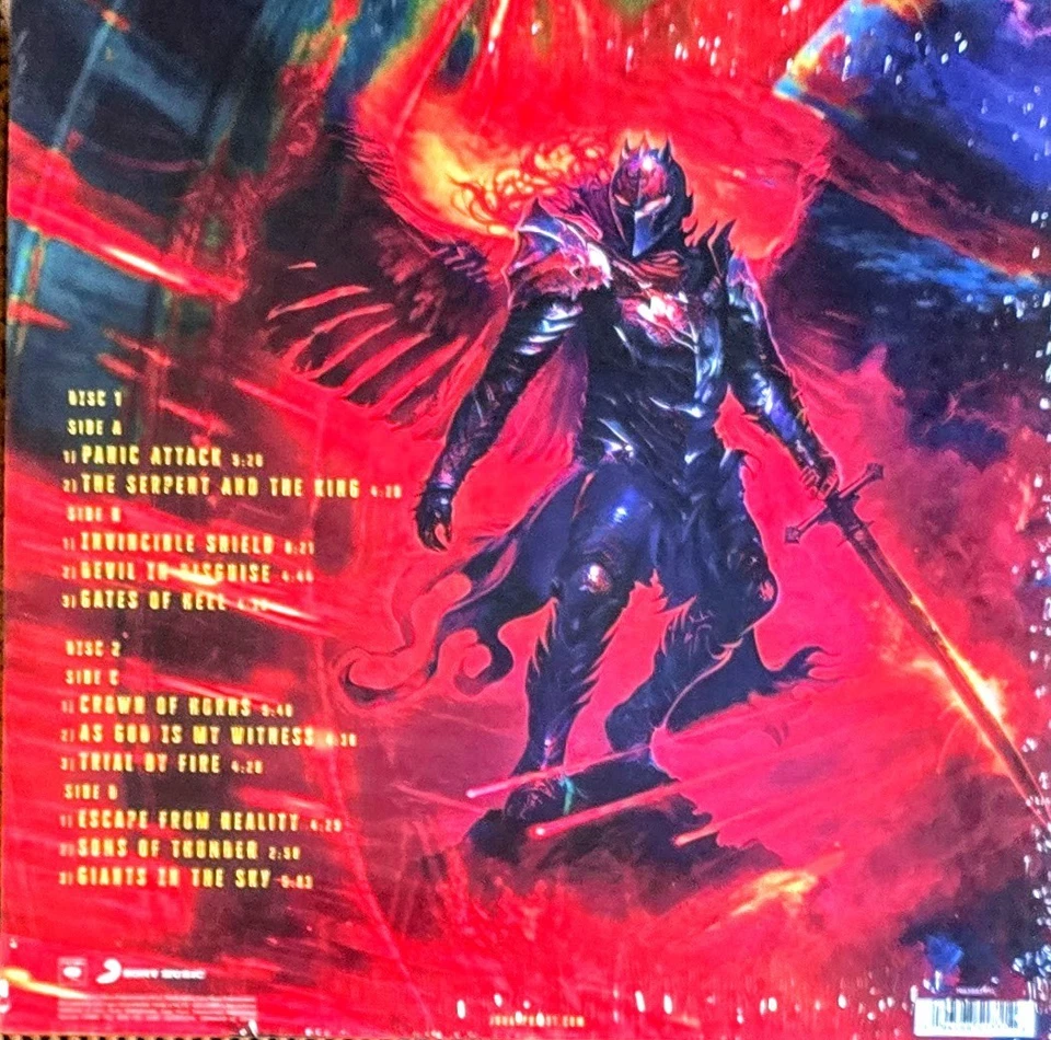 JUDAS PRIEST INVINCIBLE SHIELD - 180-GRAM BLUE VINYL 2-LP SET " NEW, SEALED " - Image 2 of 2