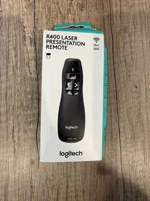Logitech R400 Wireless USB-A Clicker with Laser Pointer - NEW DAMAGED BOX