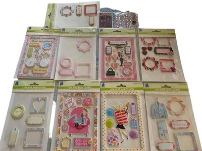 Rob and Bob Studio Handcrafted Sticker Lot Scrapbooking Embellishments 3D Fun