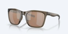 Costa Del Mar Panga Taupe Crystal/Copper Silver Mirror 580P Polarized Sunglasses