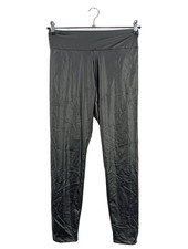 CALZEDONIA Leggings Damen Hose Gr. DE 40 schwarz Glanz-Optik